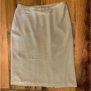 Linda Allard/Ellen Tracy Classic Lined Skirt in Camel Color, Great Basic, Sz 12